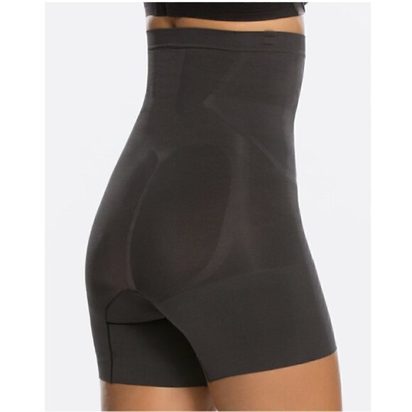 Spanx Shorts L OnCore High-Waisted Mid-Thigh Short Shaper Flat Stomach Slimming - Picture 10 of 13